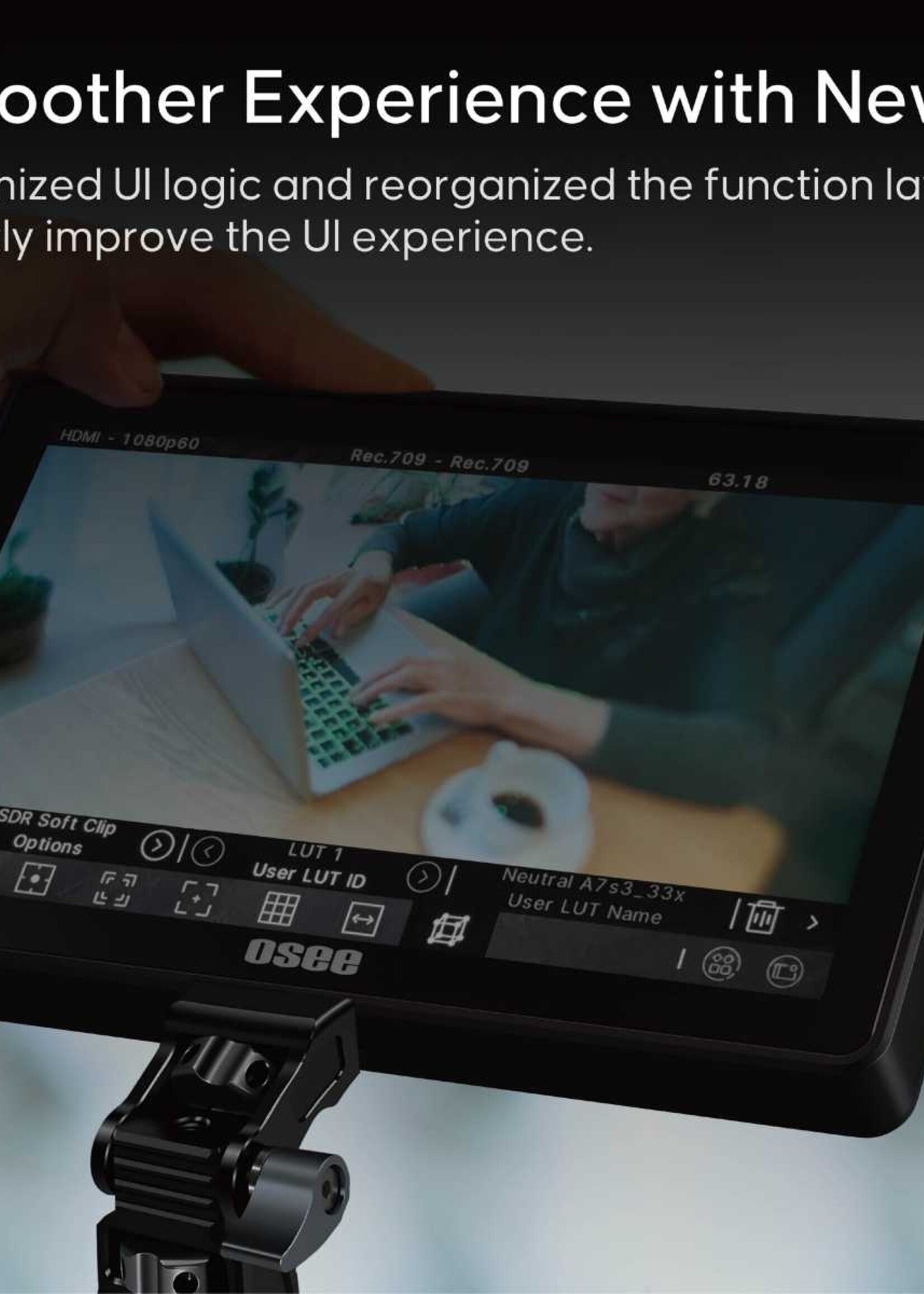 Osee Monitor G7 Pro – 7 inch 3000nits 3G-SDI with Camera Control