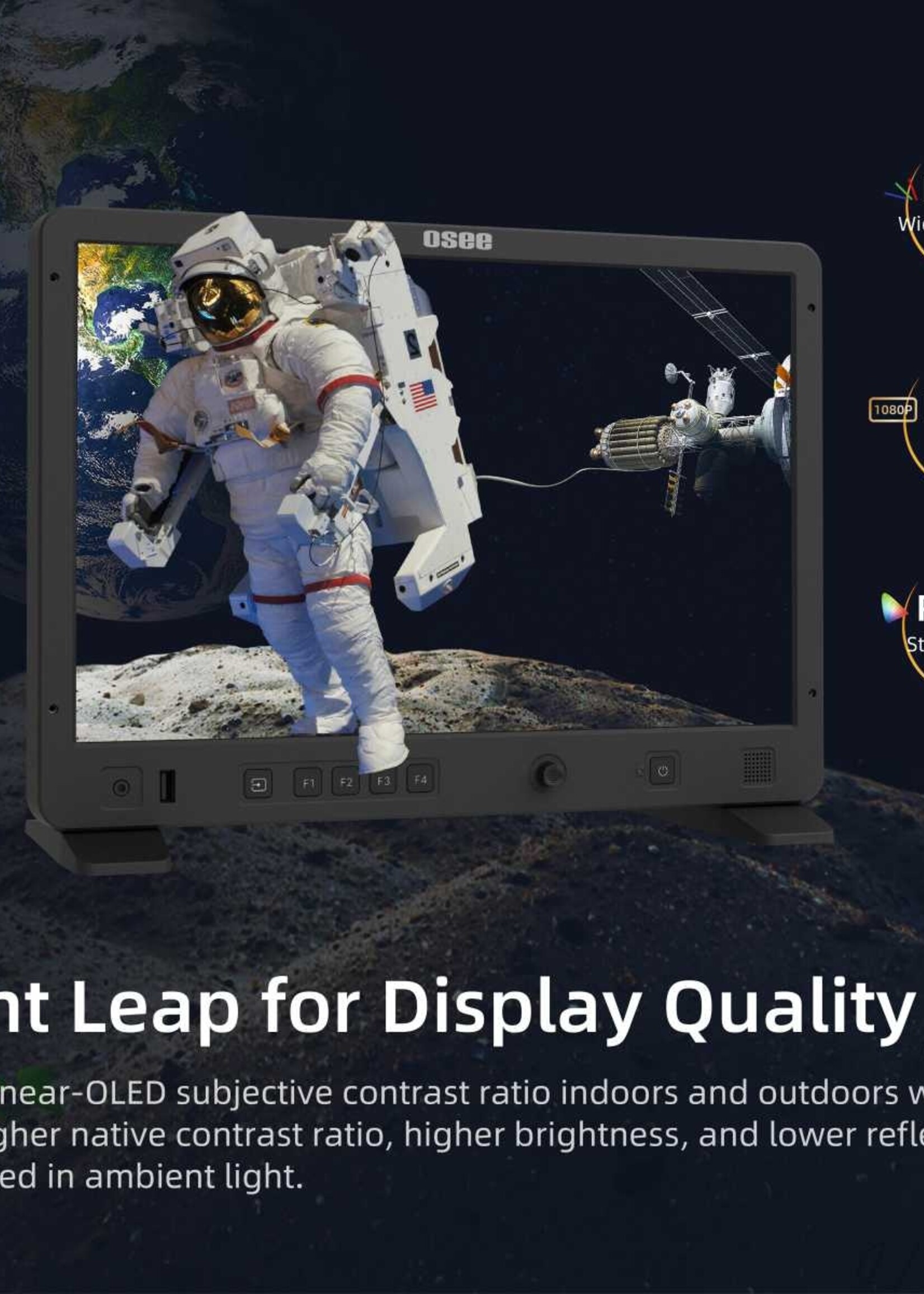 Osee Field Monitor 15,4 inch High Brightness HDR – 1500 nits