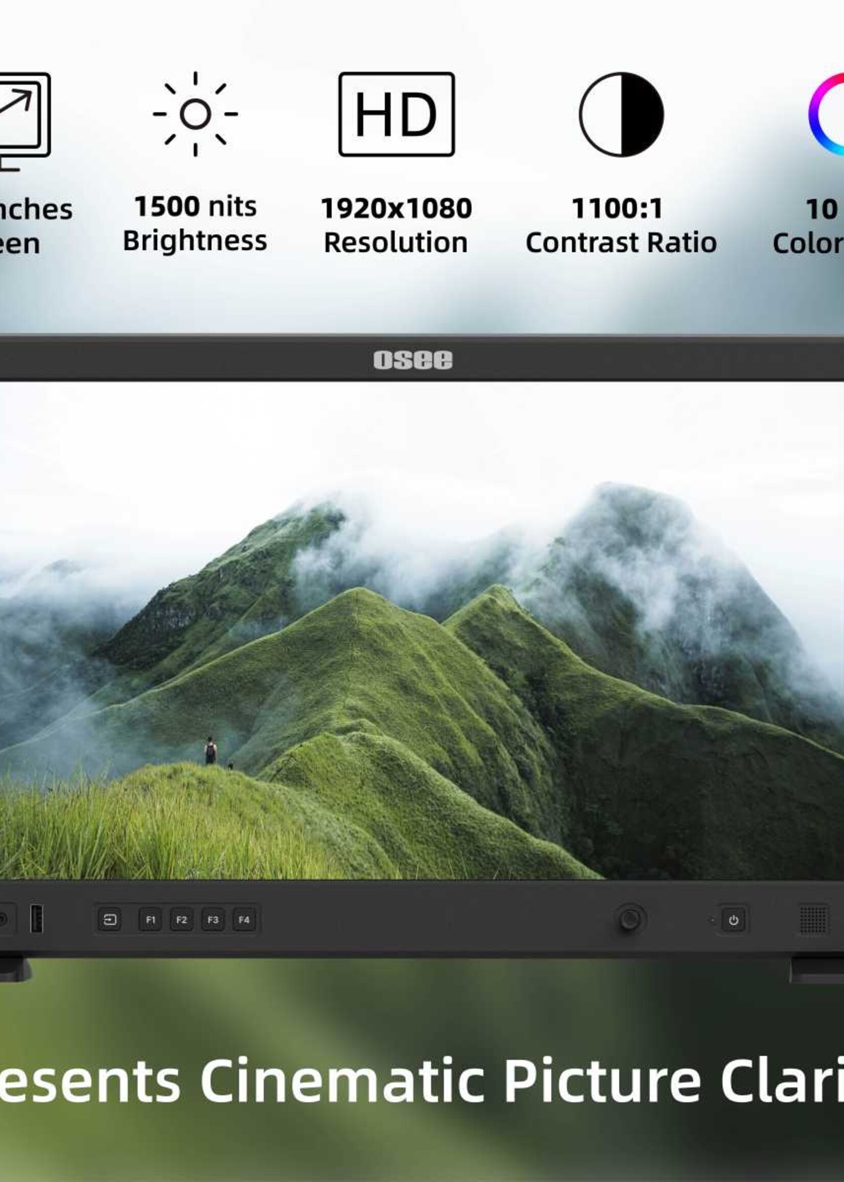 Osee Field Monitor 21,5 inch High Brightness HDR – 1500 nits