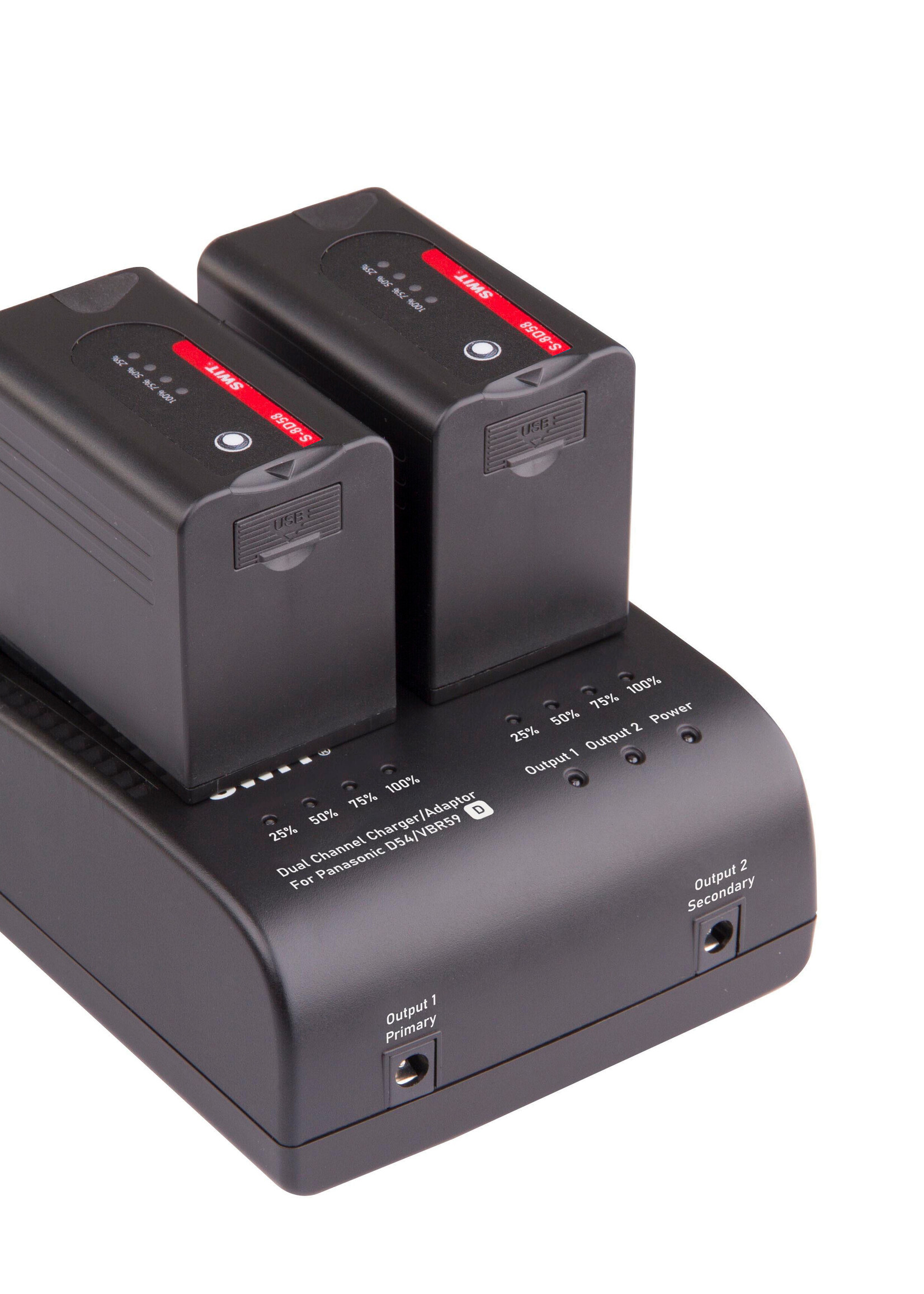 Swit S-3602D 2-ch Panasonic VW-VBD and CGA series Charger and Adaptor