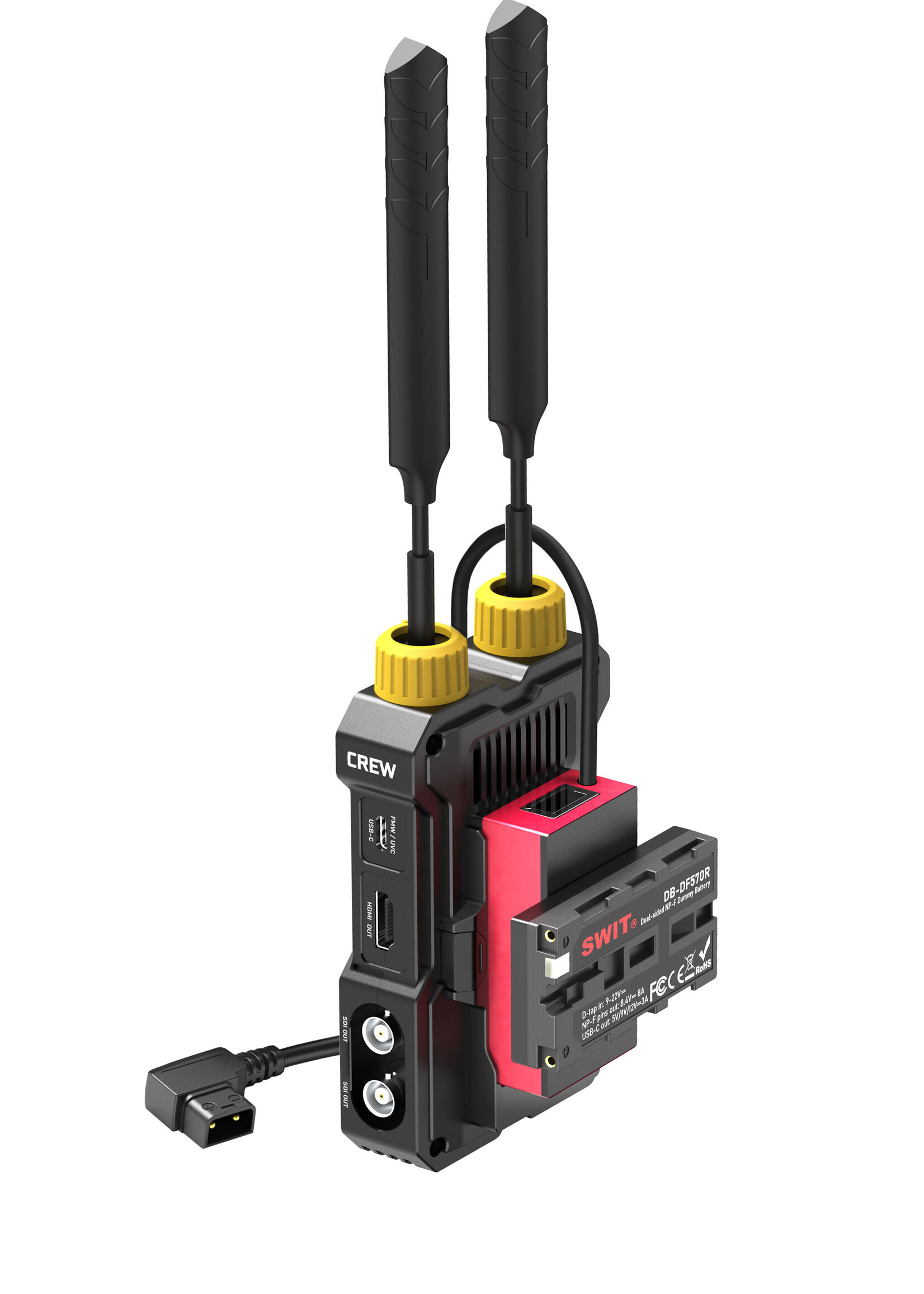 Swit DB-DF570R 270° Rotate Dual Sided NP-F Dummy Battery with USB-C