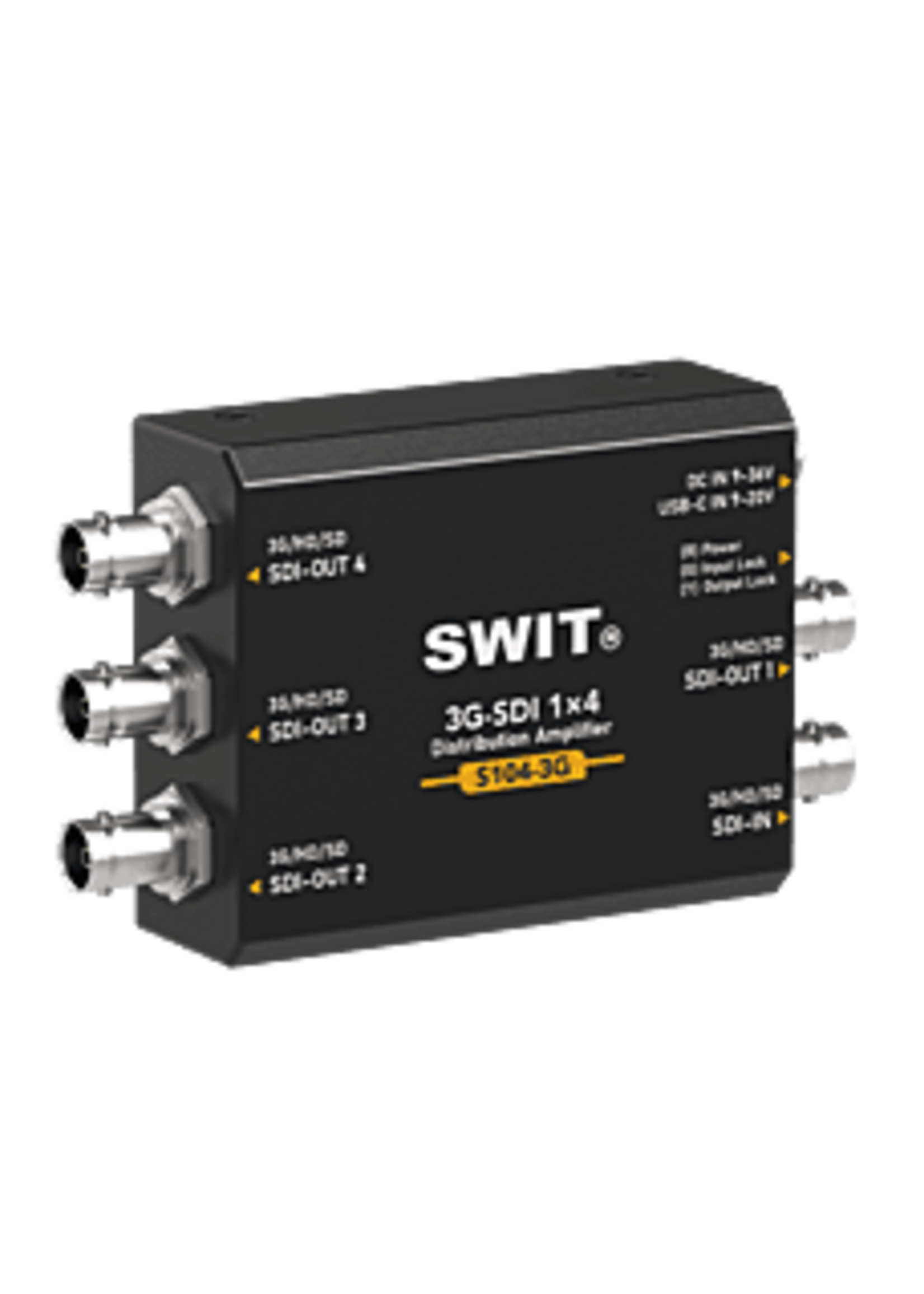 Swit S104-3G | Heavy Duty 3G-SDI 1 to 4 Distributor and Amplifer