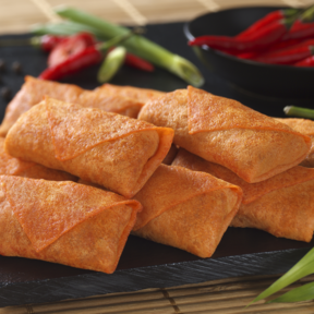 Vlammetjes met pittig gehakt