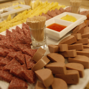 Schaal hapjes - Worst