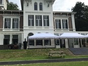 Partytent easy-up 6x3m - Ecru/grijs