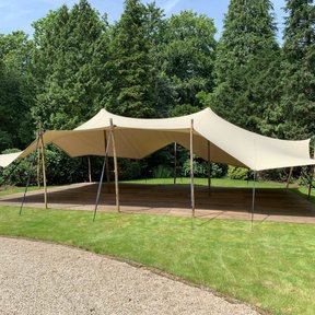Stretchtent 10x12m - Zand