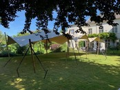 Stretchtent 10x12m - Zand