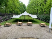 Stretchtent 10x12m - Zand