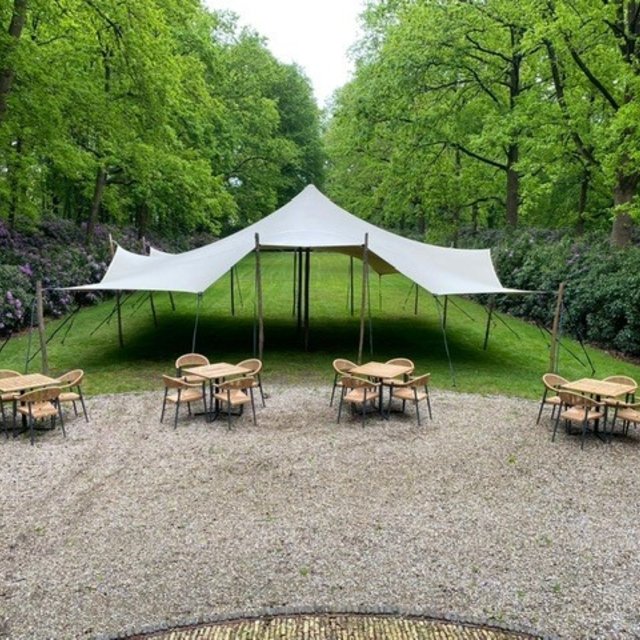Stretchtent 10x12m - Zand