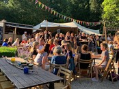 Stretchtent 10x12m - Zand