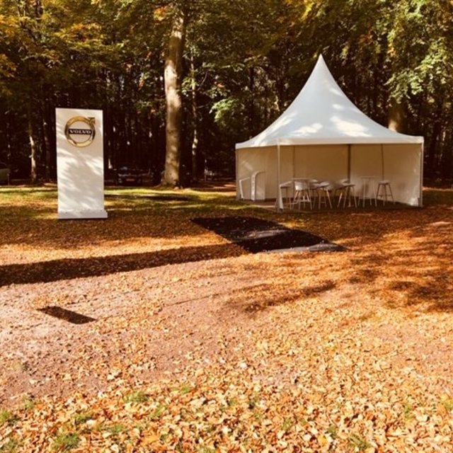 Pagodetent 3x3m - Wit