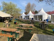 Pagodetent 6x6m - Wit