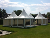 Pagodetent 6x6m - Wit