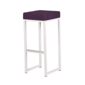 Kubo barkruk - Wit/paars