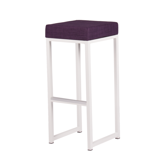 Kubo barkruk - Wit/paars