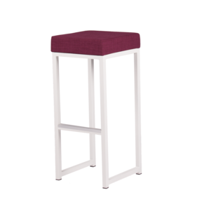 Kubo barkruk - Wit/roze