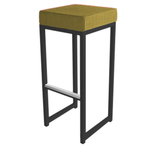 Kubo barkruk - Zwart/groen Kubo barkruk - Zwart/groen