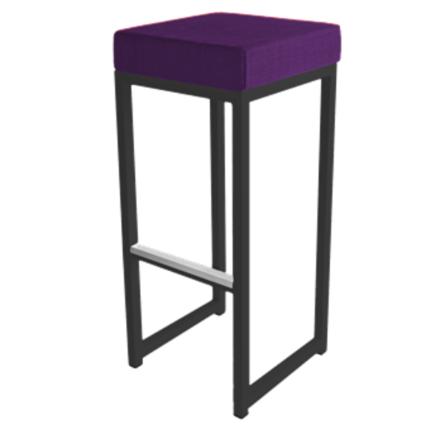 Kubo barkruk - Zwart/paars