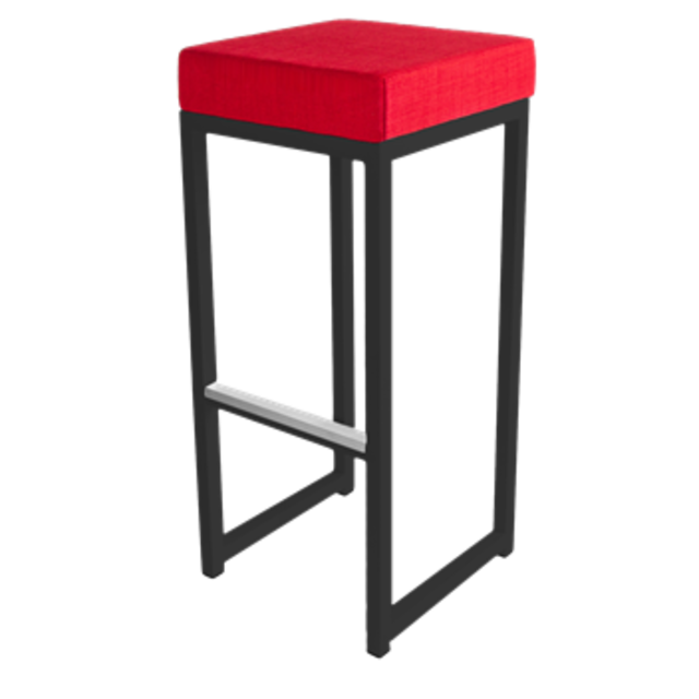 Kubo barkruk - Zwart/rood Kubo barkruk - Zwart/rood