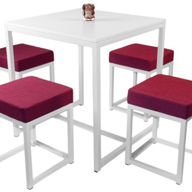 Kubo kruk laag - Wit/roze