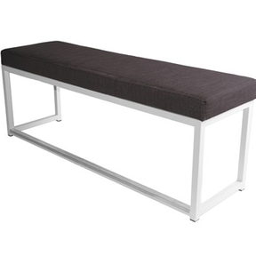 Kubo bank - Wit/antraciet