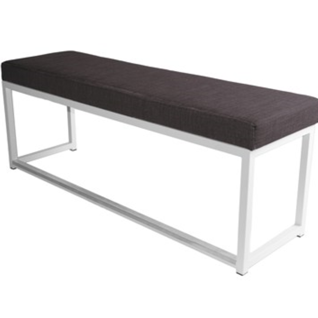 Kubo bank - Wit/antraciet