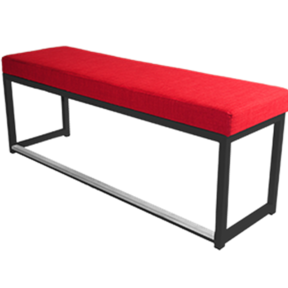 Kubo bank - Zwart/rood