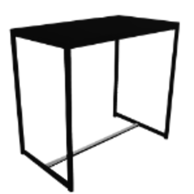Kubo statafel 120x70cm - Zwart Kubo statafel 120x70cm - Zwart