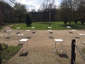 Kubo statafel 70x70cm - Wit