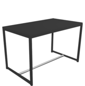 Kubo dinertafel 120x70cm - Zwart