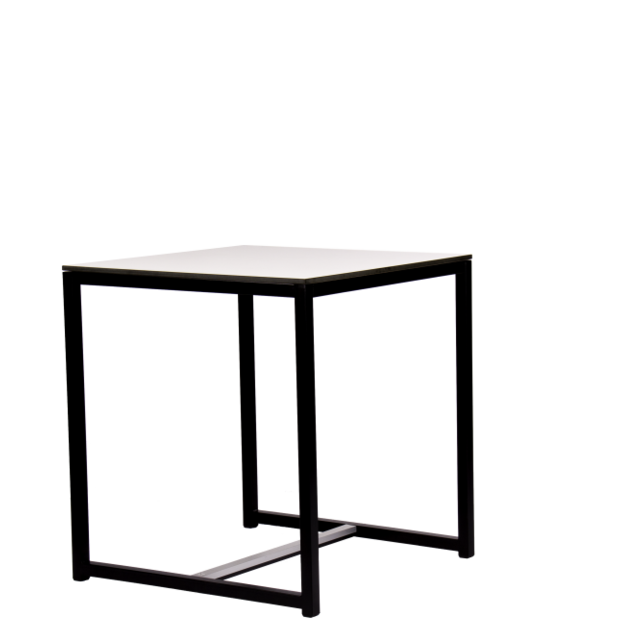 Kubo dinertafel 70x70cm - Zwart/bamboe