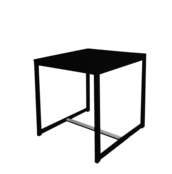 Kubo dinertafel 70x70cm - Zwart