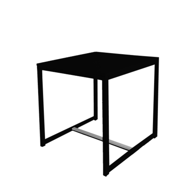 Kubo dinertafel 70x70cm - Zwart