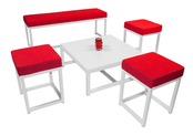 Kubo lounge tafel 70x70cm - Wit