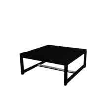 Kubo lounge tafel 70x70cm - Zwart