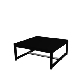 Kubo lounge tafel 70x70cm - Zwart