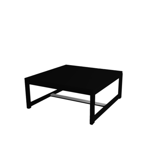 Kubo lounge tafel 70x70cm - Zwart