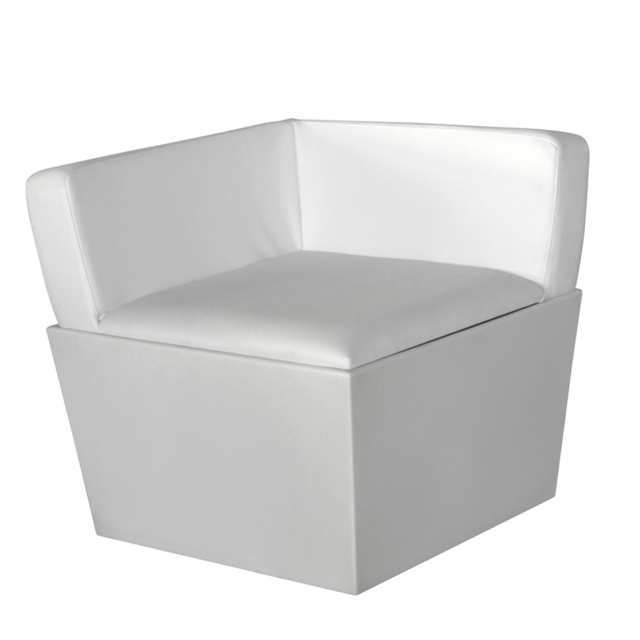 Conic zitblok met hoekleuning - Wit