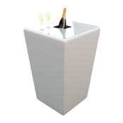 Conic statafel incl. koeler - Wit