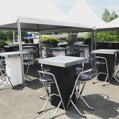 Barstoel rvs/chroom - Zwart Barstoel rvs/chroom - Zwart