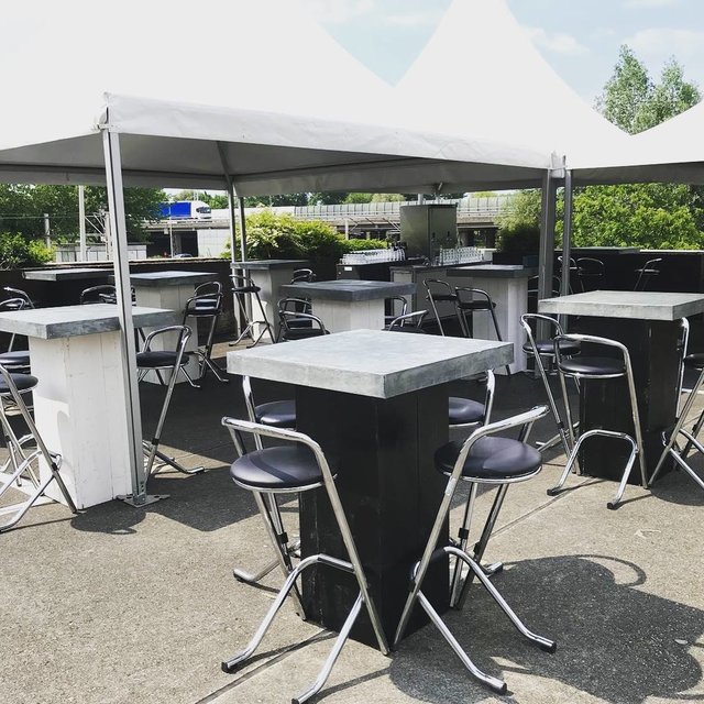 Barstoel rvs/chroom - Zwart Barstoel rvs/chroom - Zwart