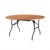 Klaptafel rond dsn. 120cm - Hout Klaptafel rond dsn. 120cm - Hout