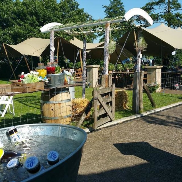 Statafel 83x83cm - Steigerhout