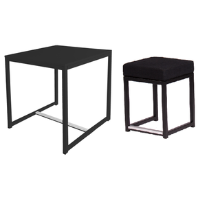 Zitset Kubo vierkant - Zwart