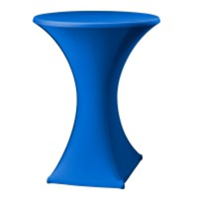 Statafelrok stretch dsn. 85cm - Blauw