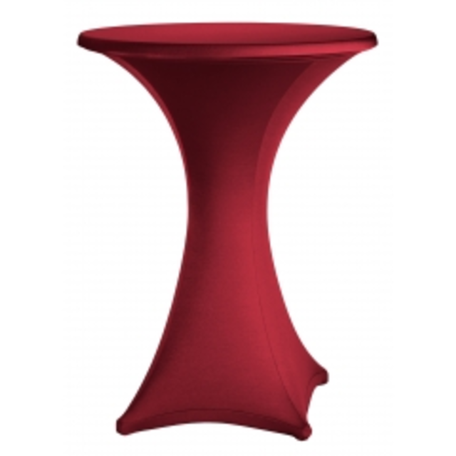 Statafelrok stretch dsn. 85cm - Bordeaux rood