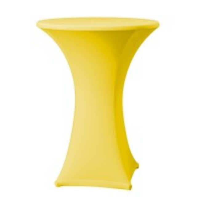 Statafelrok stretch dsn. 85cm - Geel