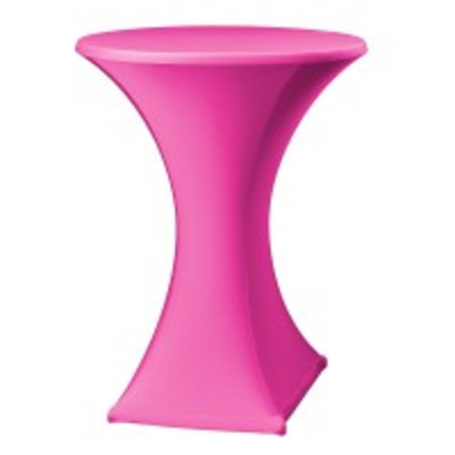 Statafelrok stretch dsn. 85cm - Roze