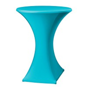Statafelrok stretch dsn. 85cm - Turquoise