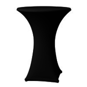 Statafelrok stretch dsn. 85cm - Zwart